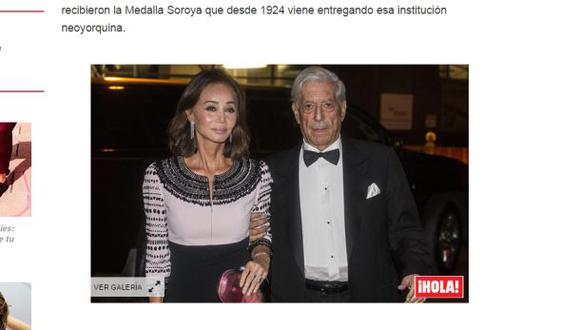 Mario Vargas Llosa acude con Isabel Preysler a homenaje en NY