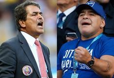 Jorge Luis Pinto se enfrenta a Diego Maradona en defensa de Honduras