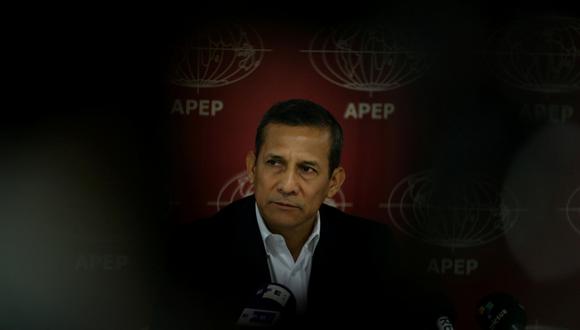 El ex presidente Ollanta Humala dio hoy una conferencia a la prensa extranjera y dijo que denuncias por el Caso Madre Mía es un "linchamiento político". (Foto: Mariana Bazo/Reuters)