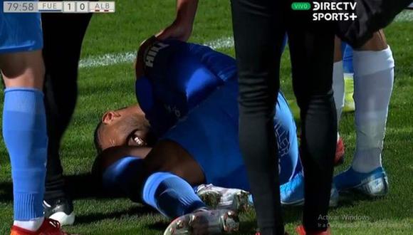 Aldair Fuentes se lesionó en su debut con Fuenlabrada. (Foto: DirecTV Sports)