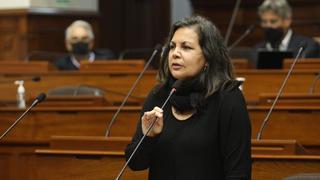 Rocío Silva Santisteban solicita a Oficialía Mayor investigar a congresistas que pidieron censurar a la Mesa Directiva