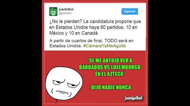 Mundial 2026: memes de candidatura de EE.UU., México y Canadá - 7