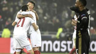Sevilla empató sin goles ante Lyon y pasó segundo en Champions