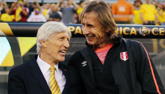 Néstor Pékerman y Ricardo Gareca. (Foto: AFP)