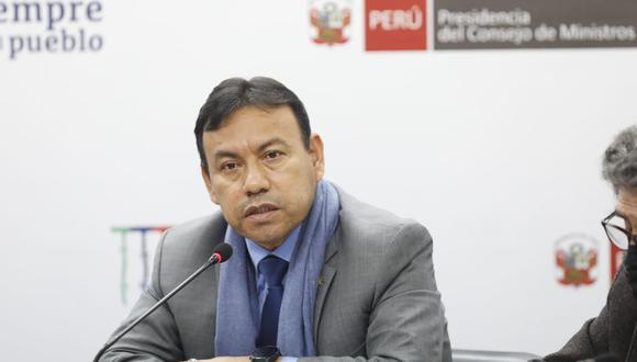 El ministro Félix Chero señaló que no se puede pretender vincular cualquier hecho “aislado” con actos del Gobierno. (Foto: Cesar Bueno / @photo.gec)