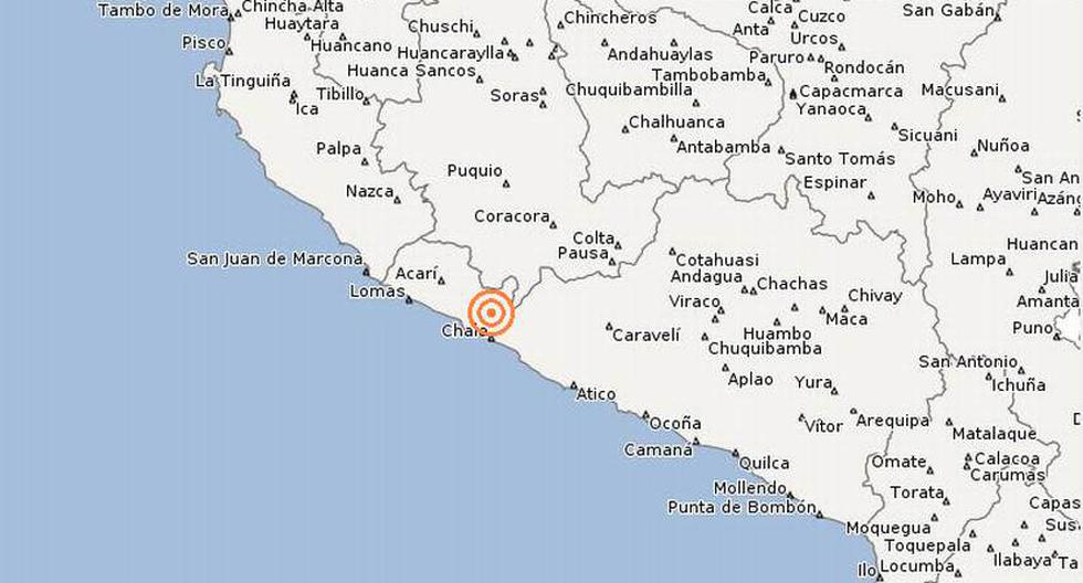 El temblor no fue percibido por los habitantes de Caravelí . (Imagen: igp.gob.pe)