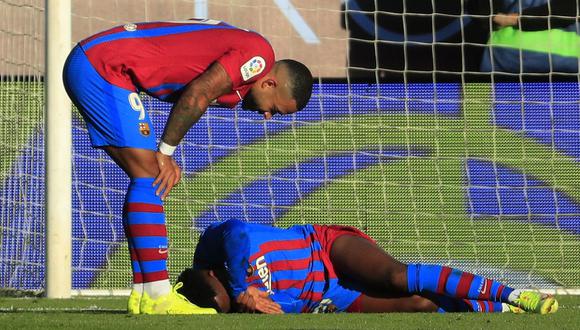Ansu Fati sufre una nueva lesión en Barcelona. (AP Photo/Lalo R. Villar)