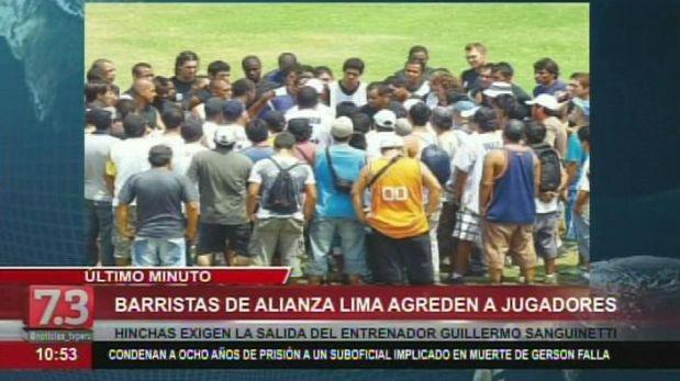 Alianza Lima: barristas agreden a jugadores íntimos en Matute - 1