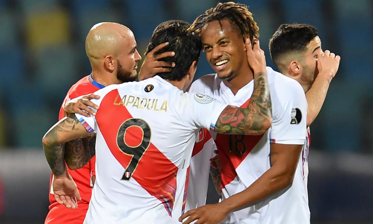 Perú y Paraguay chocaron por los cuartos de final de la Copa América 2021 | Foto: AFP