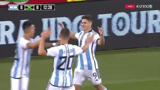 Gol de Julián Álvarez con Argentina: anotó el 1-0 ante Jamaica en amistoso | VIDEO