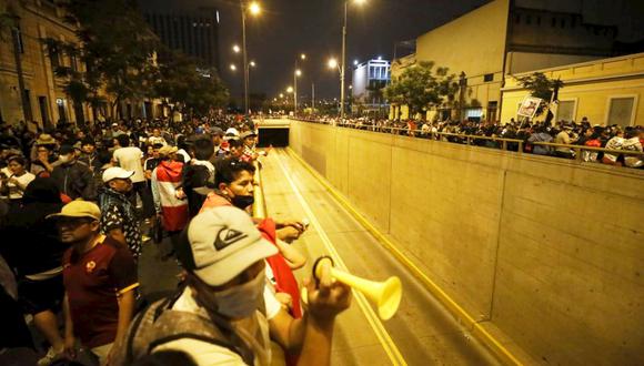 Ellos exigen la renuncia de la presidenta Dina Boluarte y el cierre del Congreso, el adelanto de elecciones. (Foto: GEC)