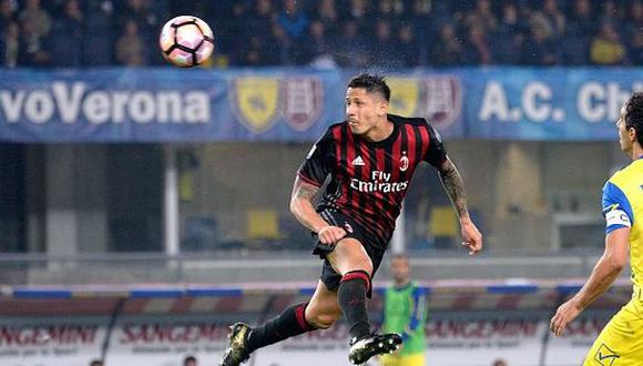 Técnico del Milan destacó actitud de Lapadula contra el Chievo