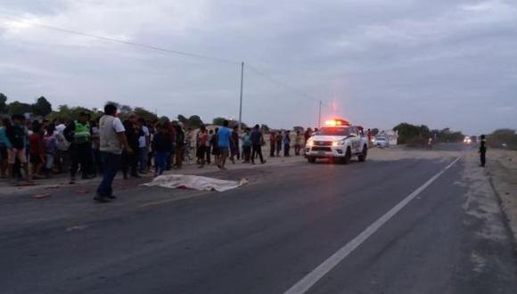Piura: mujer muere tras ser atropellada por un camión en la Panamericana Norte