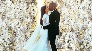 Kim Kardashian y Kanye West rompen récord con foto de su boda