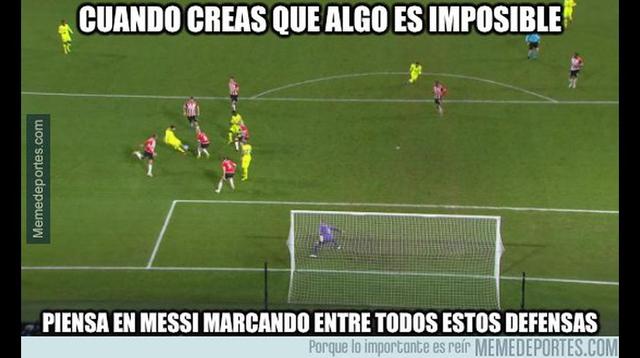 Facebook: Barcelona vs. PSV y los despiadados memes, con Lionel Messi como protagonista, del partido de Champions League.