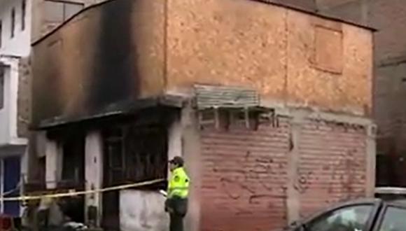 Incendio en una vivienda de Los Olivos dejó una mujer de 67 años fallecida. (Foto: Captura/América Noticias)