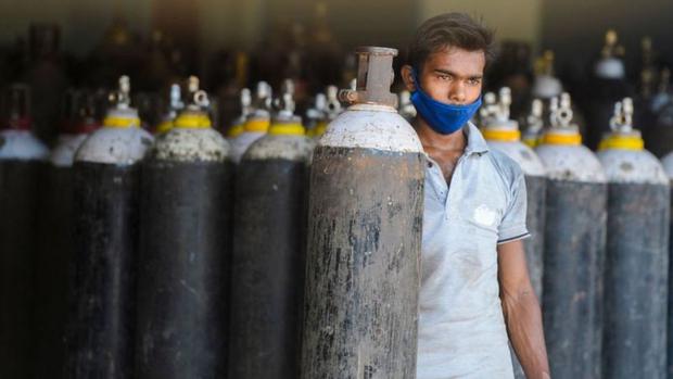 El oxígeno se convirtió en un recurso vital en India. (Foto: AFP)