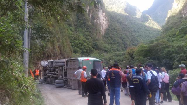Cusco: accidente en bus hacia Machu Picchu deja dos heridos de gravedad