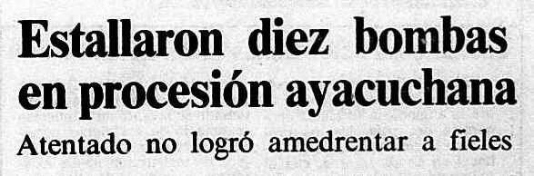 Recorte de la portada de El Comercio de 1984. (Crédito: GEC Archivo Histórico)