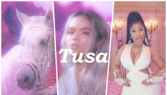 En los últimos meses "Tusa" de Karol G y Nicki Minaj se ha convertido en una de las canciones más populares de Latinoamérica. Foto: Difusión.