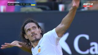 Edinson Cavani y su estreno goleador: anotó un doblete en el 2-1 de Valencia vs. Elche | VIDEO