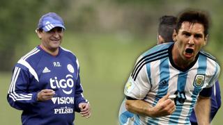 Técnico de Paraguay: "Dependemos de cómo se levante Messi"