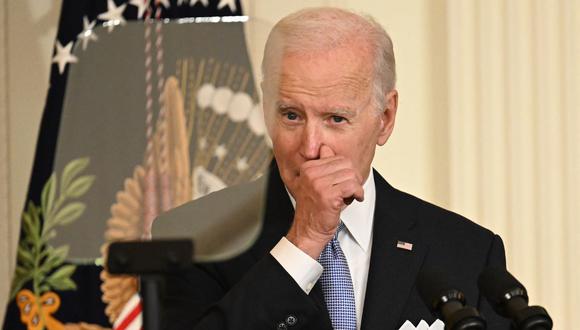 El presidente de Estados Unidos, Joe Biden, habla en la Casa Blanca el 25 de mayo de 2022. (JIM WATSON / AFP).