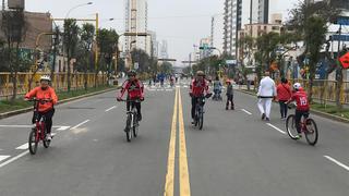 Av. Brasil: carril central fue abierto desde hoy al tránsito en bicicleta y de deportistas