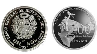 BCR pone en circulación moneda de plata alusiva al bicentenario del Ejército del Perú