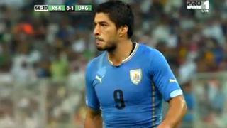 La increíble ocasión de gol que perdió Luis Suárez con Uruguay