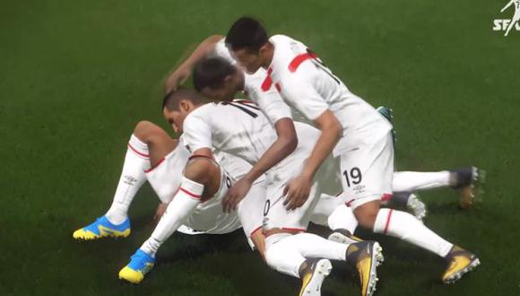 Perú gana con goles de Edison Flores y Paolo Guerrero. (Foto: captura de YouTube)