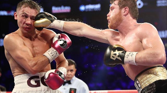 La pelea fue ardua entre 'Canelo' y Golovkin. (Foto: AFP)
