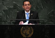 Presidente de Guatemala dice que misión anticorrupción de la ONU amenaza a la paz