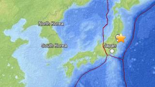 Sismo de 5,9 grados en la escala de Richter sacudió costa noreste de Japón