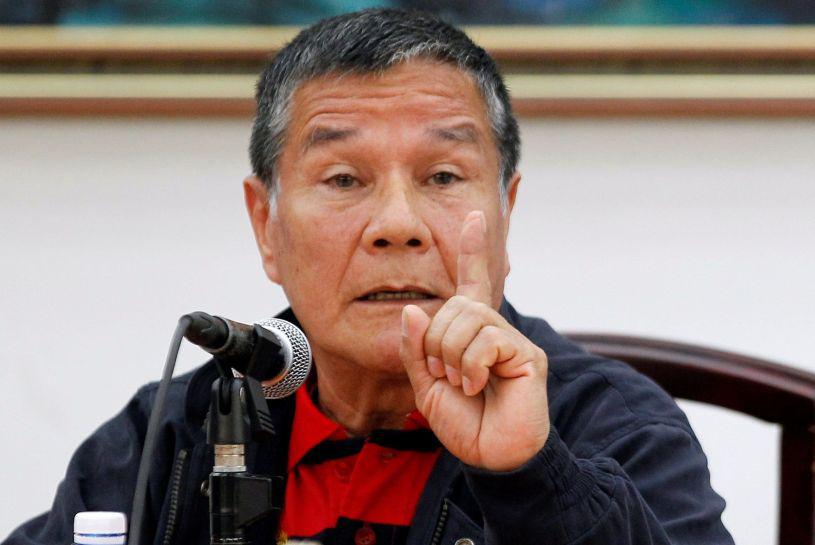 Fotografía del 11 de mayo de 2017. El comandante del ELN, Nicolás Rodríguez, alias Gabino. | Foto: EFE