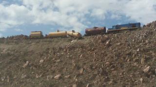 Descarrilamiento de tren en Arequipa ocasionó derrame de petróleo