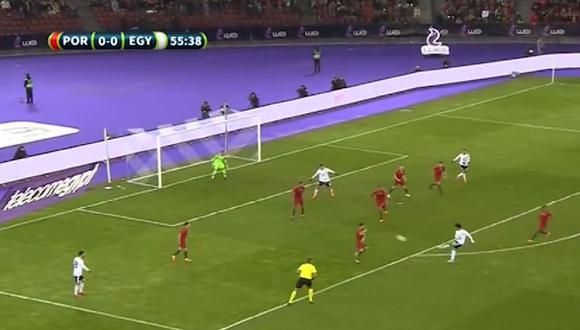 En el Portugal vs. Egipto, Mohamed Salah marcó un golazo. (Foto: captura de YouTube)