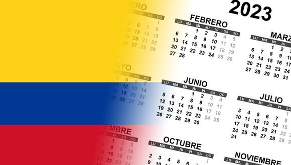 MCalendario 2023 en Colombia con festivos: Qué días son feriados y puentes en el año (Foto: composición Depor/Pixabay/Calendarios.us).