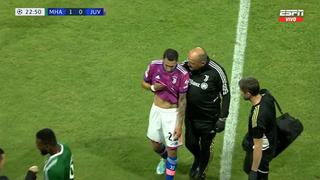 Lesión de Ángel Di María a poco del Mundial: mostró dolor muscular en Champions | VIDEO