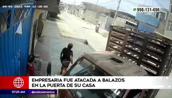 Atacan a empresaria en SJL. (Foto: América Noticias)