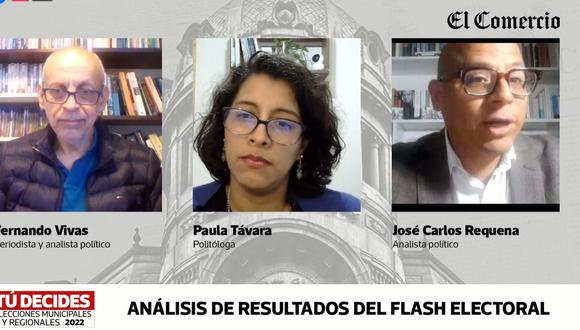 Paula Távara, José Carlos Requena y Fernando Vivas analizan el flash electoral de Lima