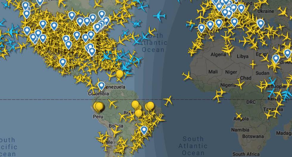 Conoce todos los vuelos que circulan en el mundo con esta aplicación gratuita. (Foto: flightradar24)