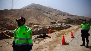Cieneguilla: Policía Nacional halla cadáver descuartizado y carbonizado cerca de zona arqueológica