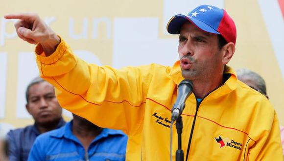 Henrique Capriles llama a movilizaciones en Venezuela