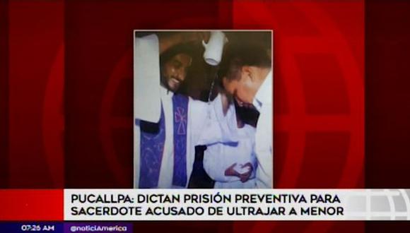 Sacerdote Marco Francesco Mambretti es acusado de violar a un menor de 15 años (Captura: América Noticias)