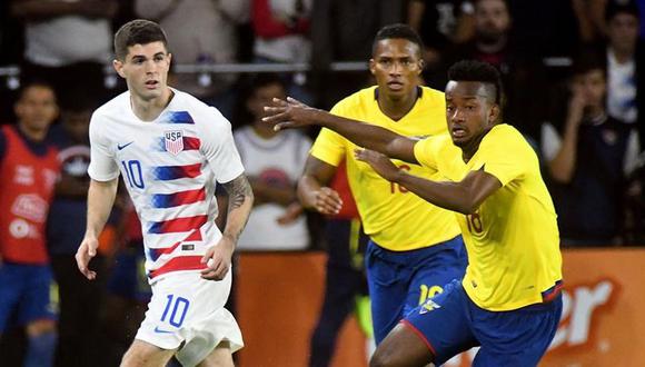 Ecuador perdió 1-0 frente a Estados Unidos en partido amistoso internacional en el Orlando City Stadium (Foto: AFP)