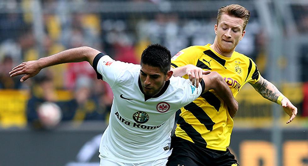 Eintracht Frankfurt: Carlos Zambrano no tuvo suerte. (Foto: Getty Images)