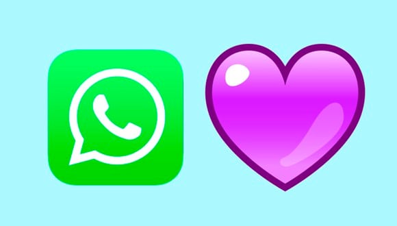 ¿Sabes qué quiere decir el corazón morado o violeta en caso lo uses en una conversación de WhatsApp? (Foto: Emojipedia)