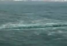 Graba cómo el mar se abre en dos en China y asombra en YouTube