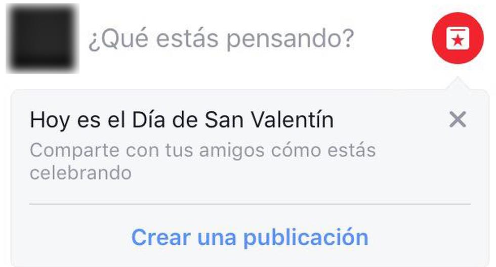 El inocente pedido que hizo Facebook por San Valentín genera polémica en las redes sociales. (Foto: Captura)